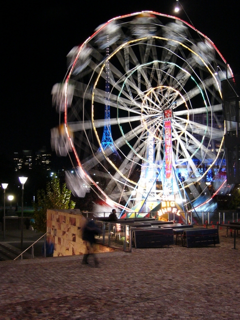 Melbourne'de gece...