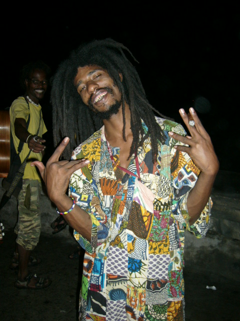 Malecon'da bir Jamaicali!