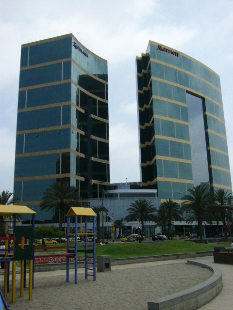 Marriot'un parktan gorunusu, yerden...