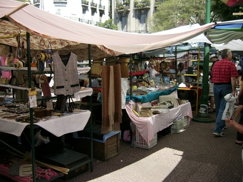 San telmo'da pazar